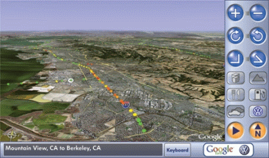 Google Earth en el coche