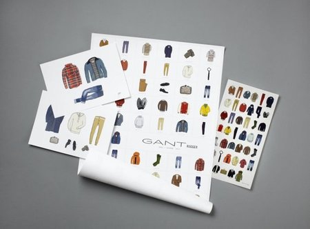 Looks ilustrados de Andrew Mashanov para GANT Rugger Otoño-Invierno 2011/2012