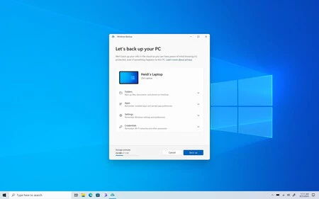 新しい Windows バックアップ