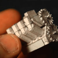 ¡Ya puedes fabricar tu propio motor V8 de papel! Inútil, pero lindo