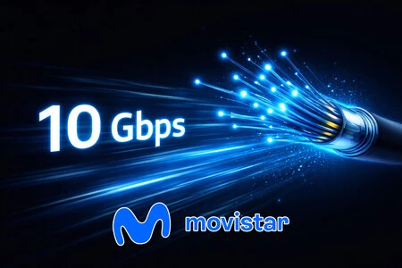 Movistar Fibra 10 Gbps Portada