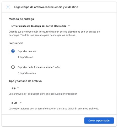 google takeout descargar gmail