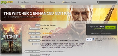 GOG desembarca en Mac con cincuenta juegos, veintiocho de los cuales llegan por primera vez a esta plataforma