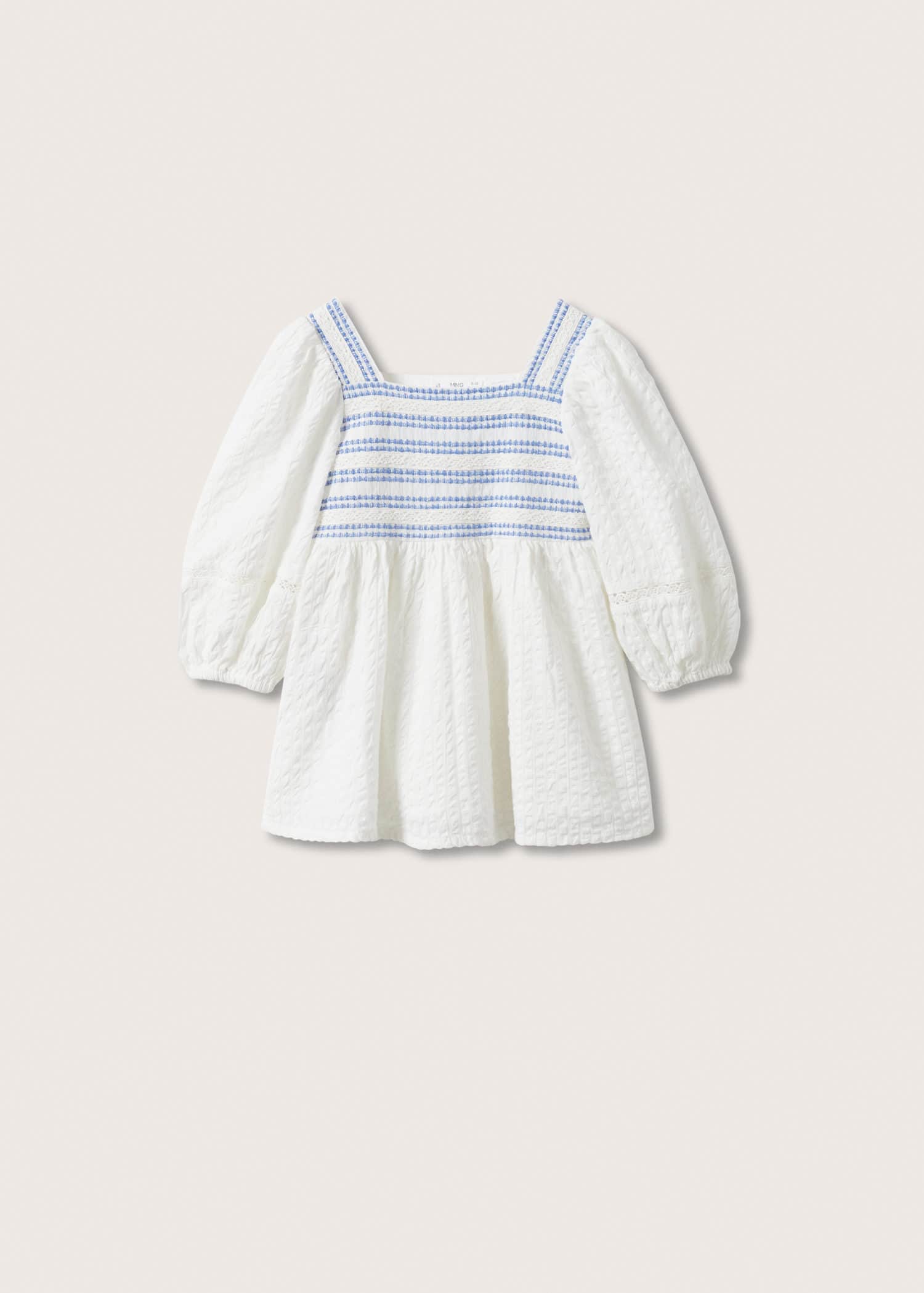 Vestido textura algodón