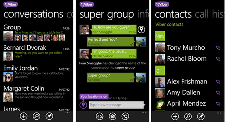 Viber, llamadas y mensajes gratuitos en tu Windows Phone