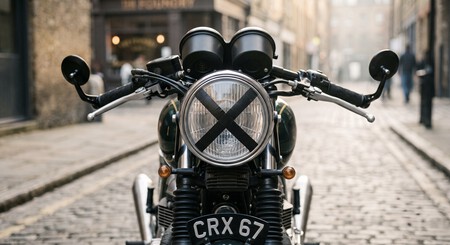 Moto faro con X