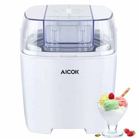 Cupón de descuento de 13,33 euros en la heladera Aicok: hasta 1,5 litros de helado por 29,66 euros en Amazon