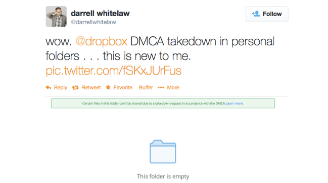 Dropbox DMCA