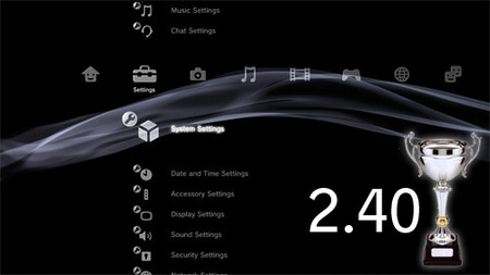 Actualización de firmware 2.40 para PS3