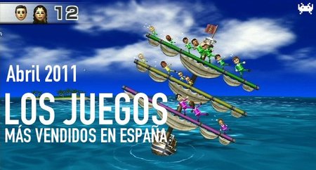 Los juegos más vendidos en España. Abril 2011