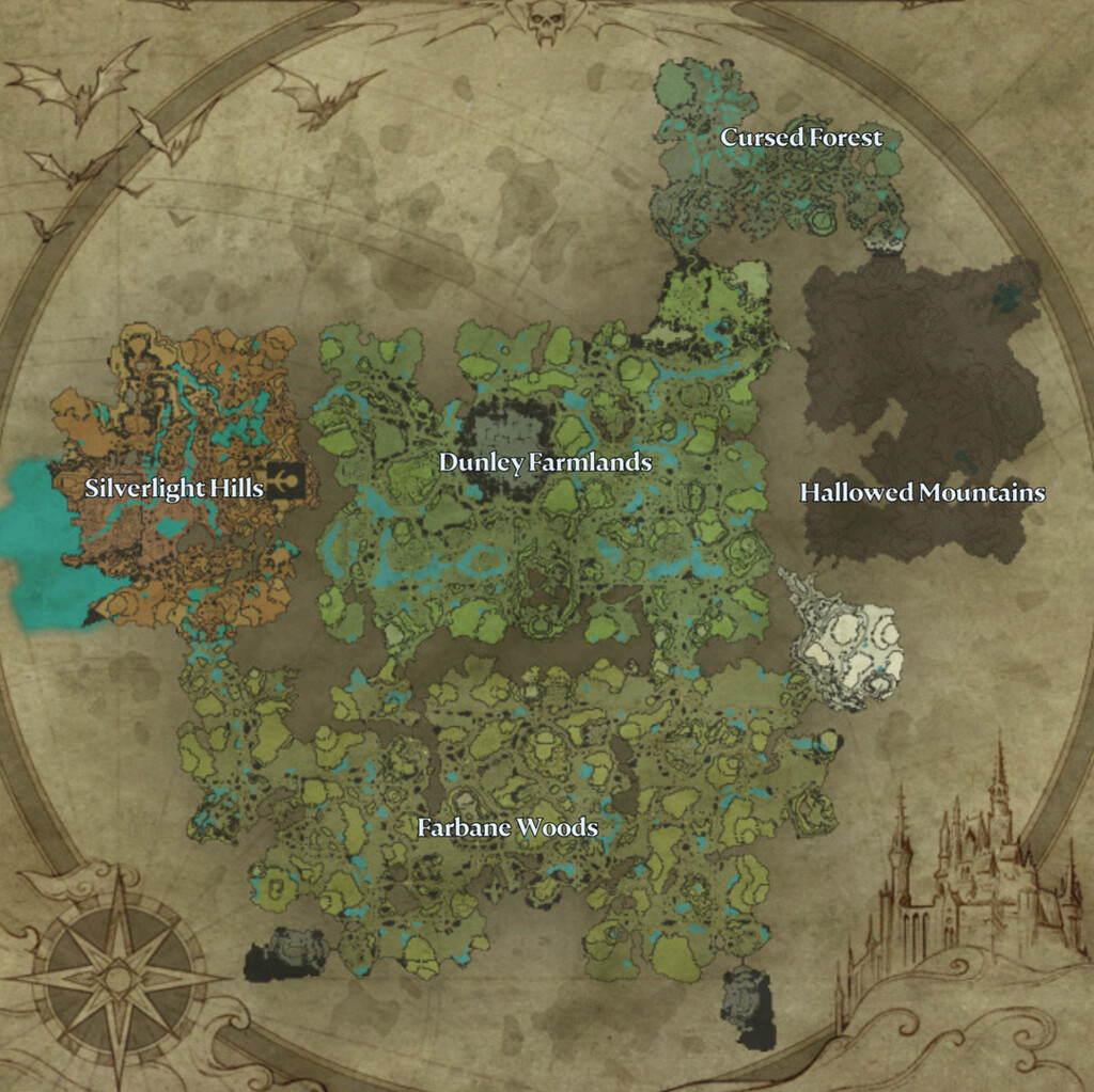 Guía de V Rising mapa con todos los recursos, jefes y secretos del juego Guía de V Rising mapa con todos los recursos, jefes y secretos del juego