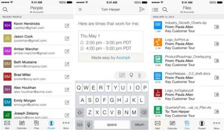 Acompli une correos y calendarios en un centro de productividad para iOS