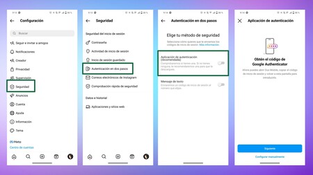 autenticación Instagram