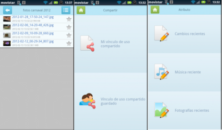 interfaz movil asus webstorage android