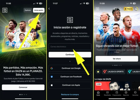 Dazn Registro