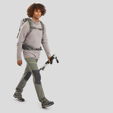 Forro Polar De Montaa Y Trekking Hombre Quechua Mh100 Gris