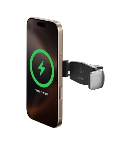 Belkin Soporte para Rejilla de Ventilación de Coche, iPhone 14/14 Plus, 14 Pro/Pro Max, 13, 13 Pro/Pro Max, 13 Mini, 12, 11, XS, XR, X, SE, 8, Samsung Note9, S10/S10+/S10e, LG, Sony, Google y Otros