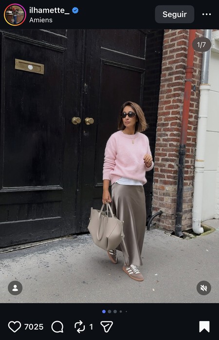 Converse Bonitas Elegantes Vestir Oficina Color Marron Crema