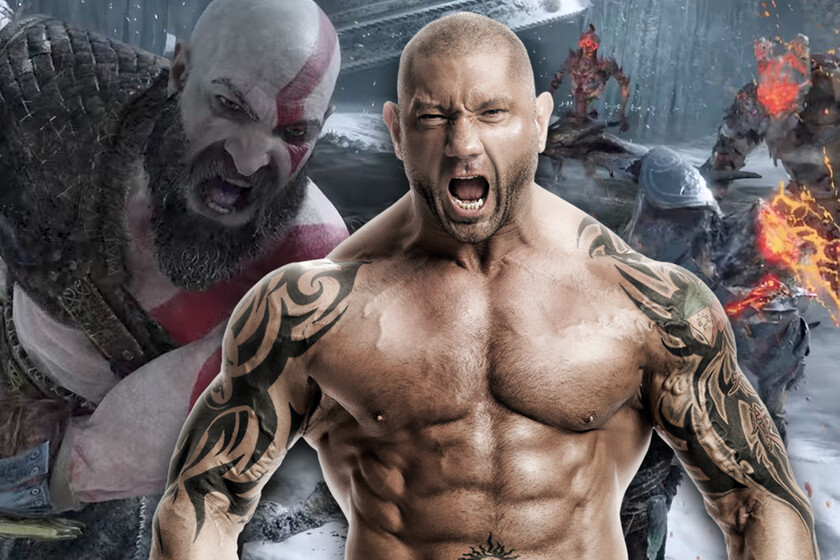 Dave Bautista muestra su transformación física para interpretar a Kratos en la serie de Amazon