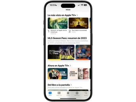 iOS では、「Apple TV」アプリの視覚的な変更が少なくなります。