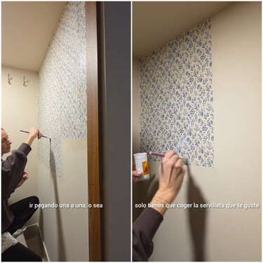 Natalia Landaluce, interiorista y decoradora de espacios: “Con servilletas puedes hacer tu mismo tu propio papel tapiz para transformar las paredes, es una pasada” 