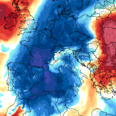 Esta es la imagen que más se va a repetir en los próximos días: una España polar en mitad de un mundo por encima de la media 