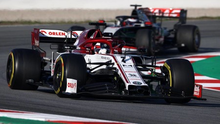 Raikkonen Barcelona F1 2020