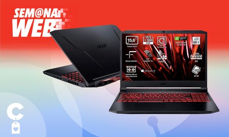 Este equilibrado portátil gaming Acer Nitro también está de oferta en MediaMarkt: llévatelo por 100 euros menos en la Semana Web