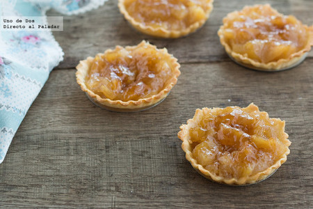 Tartaletas de compota de manzana. Receta