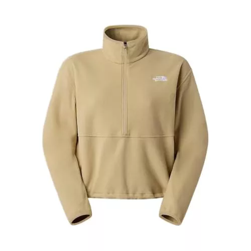 The North Face Glacier Fleece 1/2 Zip Short Chaqueta para mujer Khaki Stone L