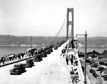 Dia da inauguração da ponte em 1940