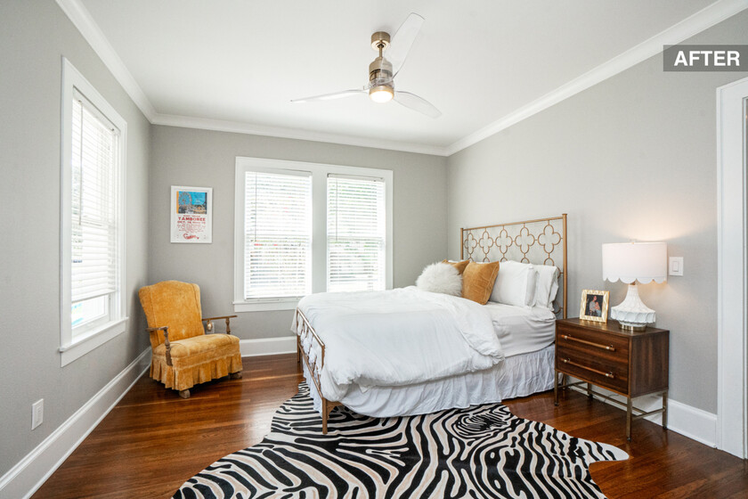 Antes y después: una habitación de matrimonio para invitados, sencilla