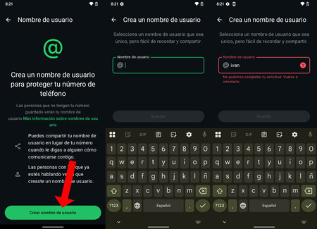 Nombre Usuario Whatsapp