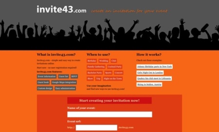 Invite43, gestiona la lista de invitados a tus eventos