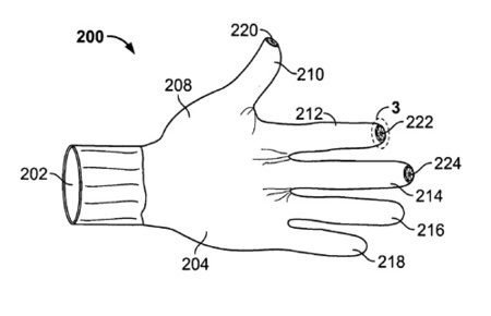 Una patente de Apple muestra unos guantes para usar el iPhone