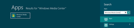 Windows Media Cente, instalado