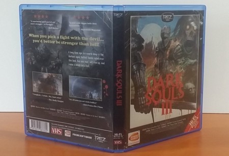 Ya puedes cambiar tu carátula de Dark Souls III por una con una estética ochentera en VHS