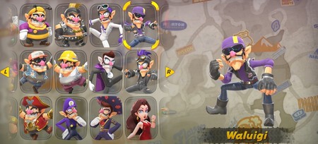 Waluigi Skinf Mario Kart World