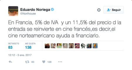 Tweet Eduardo Noriega Iva Frances