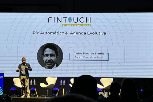 Carlos Eduardo Brandt durante apresentação na Fintouch. Créditos: Linkedin Carlos Eduardo Brandt