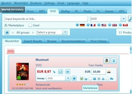 Monitoriza tus productos favoritos de Amazon con Wootch