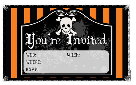 Invitaciones imprimibles para la fiesta de Halloween