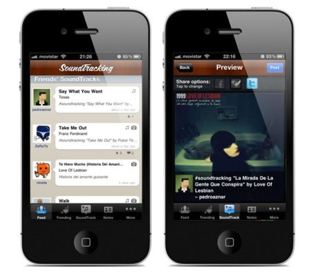 Soundtracking, el "Instagram" de la música o las canciones convertidas en red social