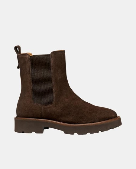 Botines Geox Piel Color Cacao Chelsea Piel Elegantes Invierno