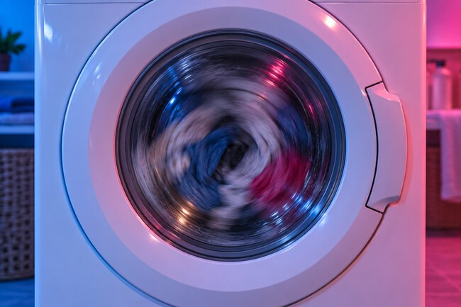 Lavadora Centrigugando