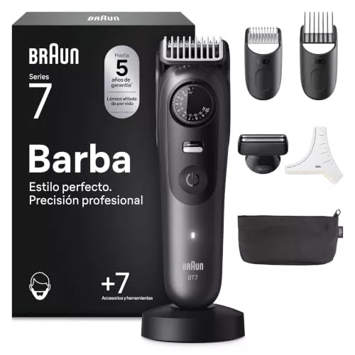 Braun Recortadora De Barba Hombre Series 7, BT7525, Gris