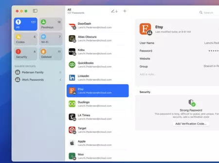 macOS Sequoia パスワード アプリ