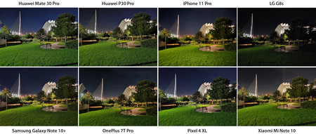 Todos exterior iluminada