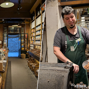 La tienda de alimentación más antigua de Barcelona está en El Borne y conserva el más antiguo horno de Europa para tostar frutos secos