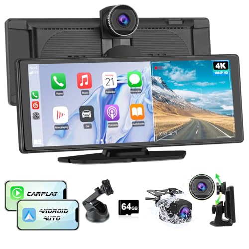 Hexinex Pantalla Carplay para Coche con CarPlay/Android Auto Inalámbrico¡